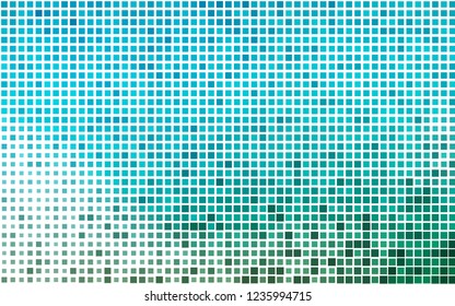 Light BLUE vector template with crystals, rectangles. Decorative design in abstract style with rectangles. Best design for your ad, poster, banner.