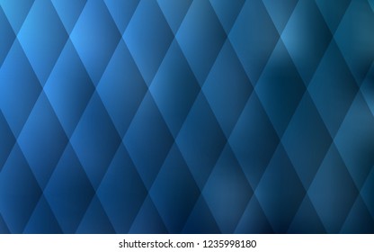 Light BLUE vector template with crystals, rectangles. Rectangles on abstract background with colorful gradient. Pattern can be used for websites.