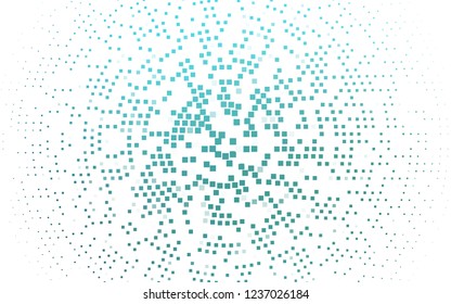 Light BLUE vector template with crystals, rectangles. Abstract gradient illustration with rectangles. The template can be used as a background.