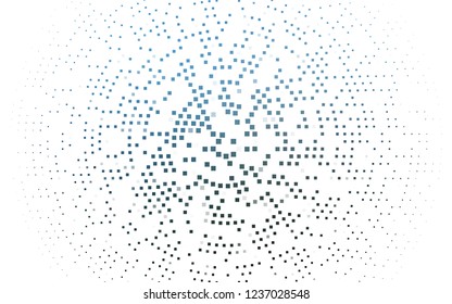light BLUE vector template with crystals, rectangles. Glitter abstract illustration with rectangular shapes. Best design for your ad, poster, banner.