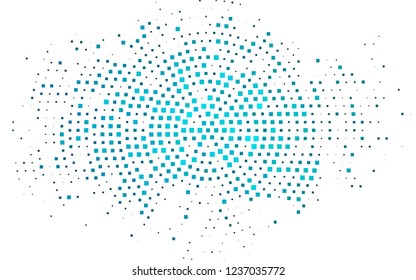 Light BLUE vector template with crystals, rectangles. Decorative design in abstract style with rectangles. Pattern can be used for websites.
