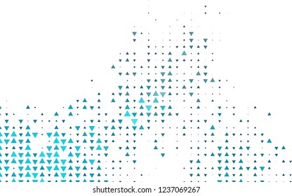 Light BLUE vector template with crystals, triangles. Modern abstract illustration with colorful triangles. Smart design for your business advert.