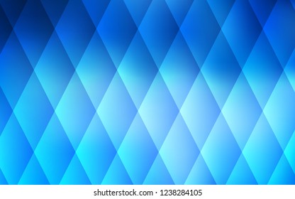 Light BLUE vector template with crystals, rectangles. Abstract gradient illustration with rectangles. Modern template for your landing page.
