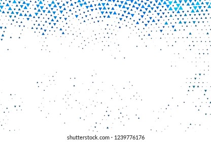 Light BLUE vector template with crystals, triangles. Triangles on abstract background with colorful gradient. Modern template for your landing page.