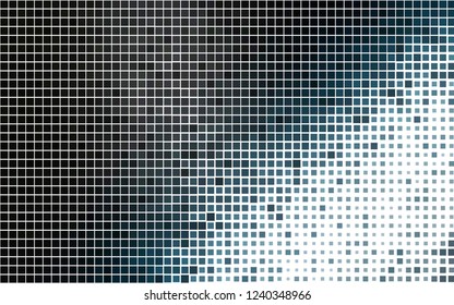 Light BLUE vector template with crystals, rectangles. Decorative design in abstract style with rectangles. Best design for your ad, poster, banner.