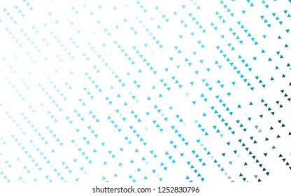 Light BLUE vector template with crystals, triangles. Beautiful illustration with triangles in nature style. Pattern can be used for websites.