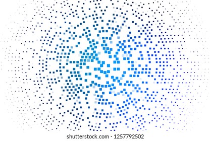 Light BLUE vector template with crystals, rectangles. Abstract gradient illustration with rectangles. Pattern can be used for websites.
