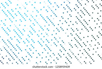 Light BLUE vector template with crystals, triangles. Illustration with set of colorful triangles. Modern template for your landing page.