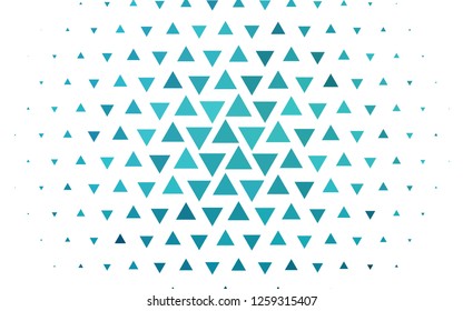 Light BLUE vector template with crystals, triangles. Abstract gradient illustration with triangles. Pattern for busines ad, booklets, leaflets