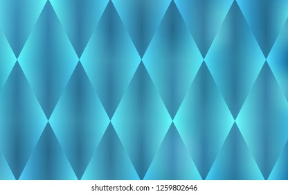 Light BLUE vector template with crystals, rectangles. Abstract gradient illustration with rectangles. Best design for your ad, poster, banner.