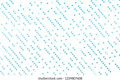 Light BLUE vector template with crystals, triangles. Illustration with set of colorful triangles. Pattern can be used for websites.