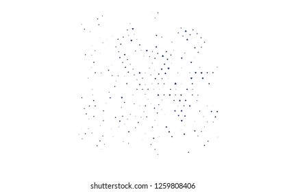Light BLUE vector template with crystals, triangles. Triangles on abstract background with colorful gradient. Smart design for your business advert.