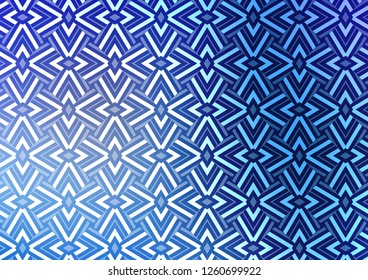 Light BLUE vector template with crystals, triangles. Beautiful illustration with triangles in nature style. Best design for your ad, poster, banner.