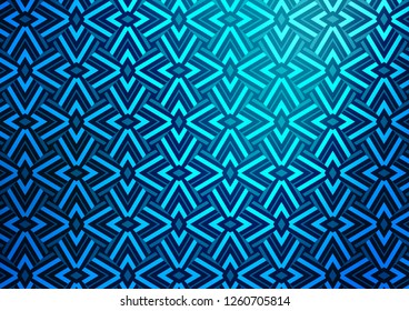 Light BLUE vector template with crystals, triangles. Decorative design in abstract style with triangles. Template for wallpapers.