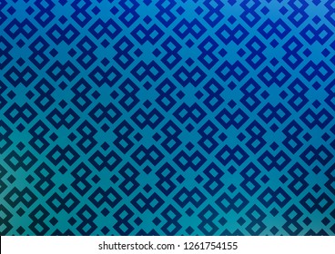 Light BLUE vector template with crystals, rectangles. Abstract gradient illustration with rectangles. Pattern for busines ad, booklets, leaflets