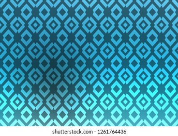 Light BLUE vector template with crystals, rectangles. Abstract gradient illustration with rectangles. Pattern for busines ad, booklets, leaflets