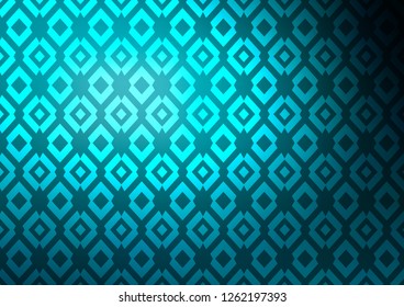 Light BLUE vector template with crystals, rectangles. Illustration with set of colorful rectangles. Pattern can be used for websites.