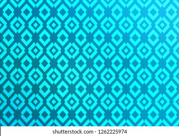 Light BLUE vector template with crystals, rectangles. Decorative design in abstract style with rectangles. Smart design for your business advert.