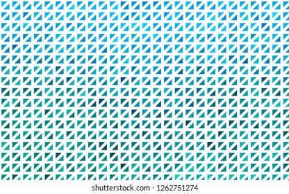 Light BLUE vector template with crystals, triangles. Illustration with set of colorful triangles. Smart design for your business advert.