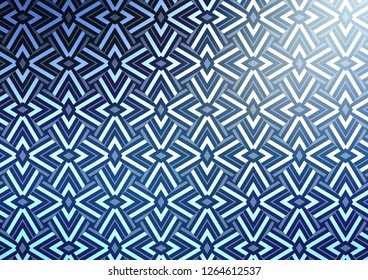 Light BLUE vector template with crystals, triangles. Decorative design in abstract style with triangles. Pattern for commercials.
