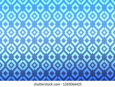 Light BLUE vector template with crystals, rectangles. Illustration with set of colorful rectangles. Pattern for commercials.