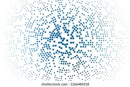 Light BLUE vector template with crystals, rectangles. Illustration with set of colorful rectangles. Smart design for your business advert.