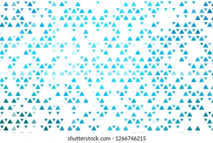 Light BLUE vector template with crystals, triangles. Modern abstract illustration with colorful triangles. Pattern for commercials.