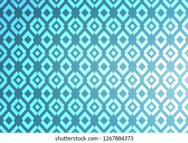 Light BLUE vector template with crystals, rectangles. Decorative design in abstract style with rectangles. Pattern can be used for websites.