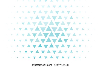 Light BLUE vector template with crystals, triangles. Modern abstract illustration with colorful triangles. Pattern can be used for websites.