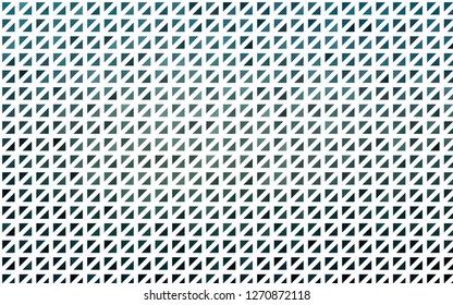 Light BLUE vector template with crystals, triangles. Triangles on abstract background with colorful gradient. Best design for your ad, poster, banner.