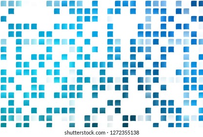Light BLUE vector template with crystals, rectangles. Rectangles on abstract background with colorful gradient. Pattern for busines ad, booklets, leaflets