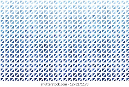 Light BLUE vector template with crystals, triangles. Decorative design in abstract style with triangles. Modern template for your landing page.