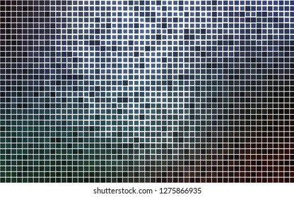 Light BLUE vector template with crystals, rectangles. Rectangles on abstract background with colorful gradient. Best design for your ad, poster, banner.