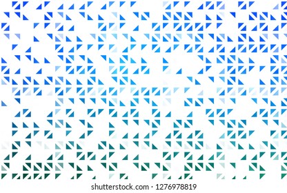 Light BLUE vector template with crystals, triangles. Modern abstract illustration with colorful triangles. Smart design for your business advert.