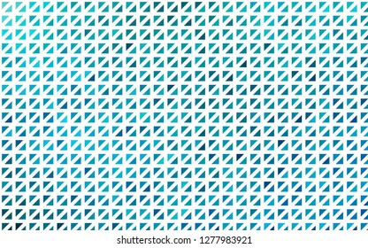 Light BLUE vector template with crystals, triangles. Glitter abstract illustration with triangular shapes. Best design for your ad, poster, banner.