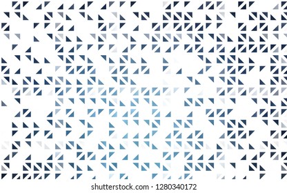 Light BLUE vector template with crystals, triangles. Modern abstract illustration with colorful triangles. Smart design for your business advert.