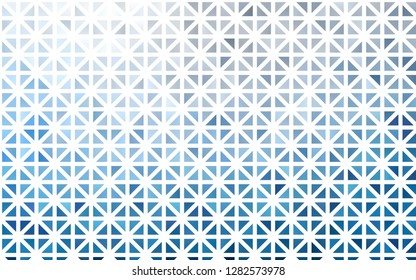 Light BLUE vector template with crystals, triangles. Glitter abstract illustration with triangular shapes. Pattern can be used for websites.