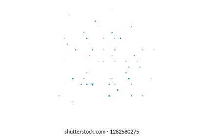 Light BLUE vector template with crystals, triangles. Beautiful illustration with triangles in nature style. Template for wallpapers.