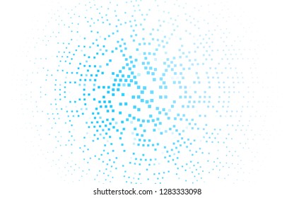 Light BLUE vector template with crystals, rectangles. Modern abstract illustration with colorful rectangles. The template can be used as a background.