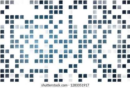 Light BLUE vector template with crystals, rectangles. Decorative design in abstract style with rectangles. Pattern for commercials.
