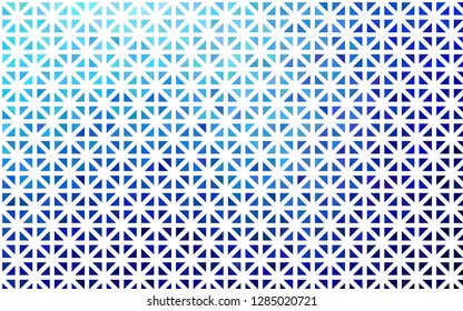 Light BLUE vector template with crystals, triangles. Beautiful illustration with triangles in nature style. Pattern for commercials.