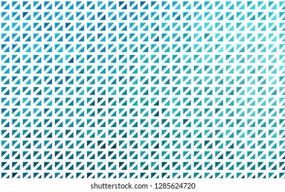 Light BLUE vector template with crystals, triangles. Triangles on abstract background with colorful gradient. Pattern for commercials.