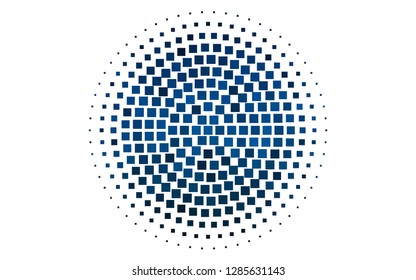 Light BLUE vector template with crystals, rectangles. Abstract gradient illustration with rectangles. Best design for your ad, poster, banner.