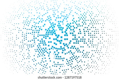 Light BLUE vector template with crystals, rectangles. Rectangles on abstract background with colorful gradient. Smart design for your business advert.