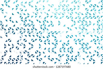 Light BLUE vector template with crystals, triangles. Modern abstract illustration with colorful triangles. Modern template for your landing page.