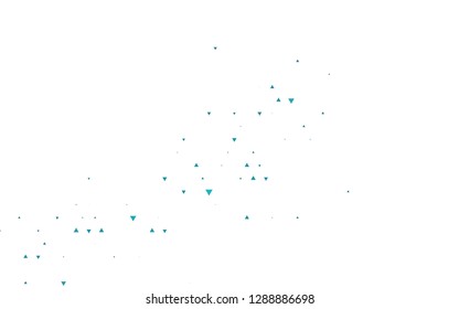 Light BLUE vector template with crystals, triangles. Beautiful illustration with triangles in nature style. Smart design for your business advert.