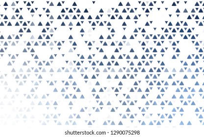 Light BLUE vector template with crystals, triangles. Illustration with set of colorful triangles. Pattern can be used for websites.