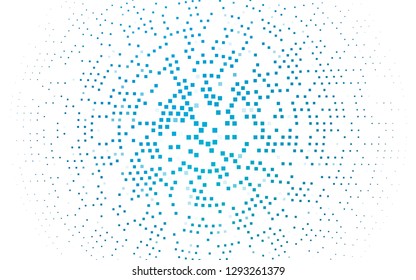 Light BLUE vector template with crystals, rectangles. Illustration with set of colorful rectangles. Smart design for your business advert.