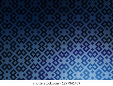Light BLUE vector template with crystals, rectangles. Beautiful illustration with rectangles and squares. Best design for your ad, poster, banner.