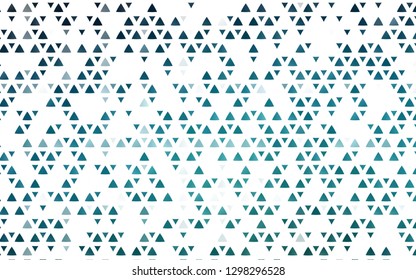 Light BLUE vector template with crystals, triangles. Modern abstract illustration with colorful triangles. Best design for your ad, poster, banner.